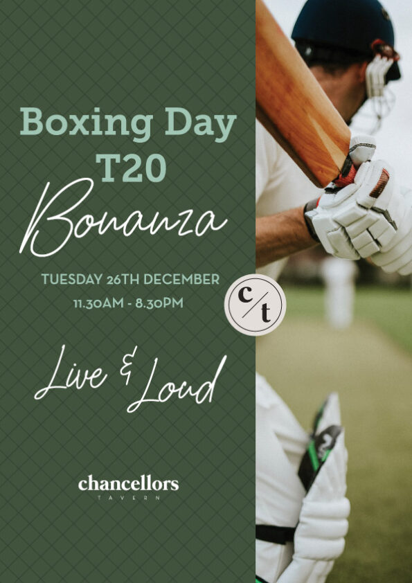 boxing day test t20 chancellors tavern